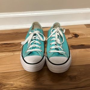 Turquoise Low-Top Converse